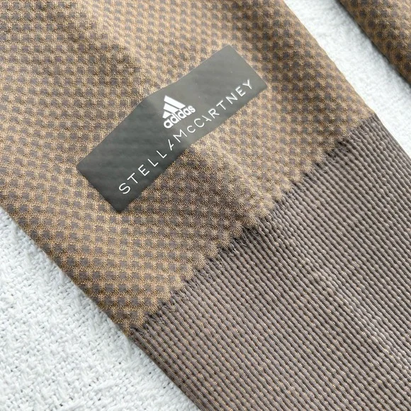 Stella McCartney Adidas Run Knit Tight Size Small, Tan/Taupe, Gray NWT - Picture 9 of 14